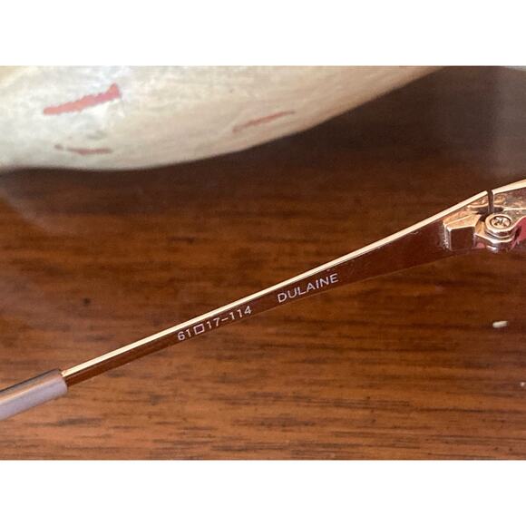 Oliver Peoples Pink & Tortoise Wrap-around Sunglasses +Case Dulain 61-17-114 - Picture 7 of 8